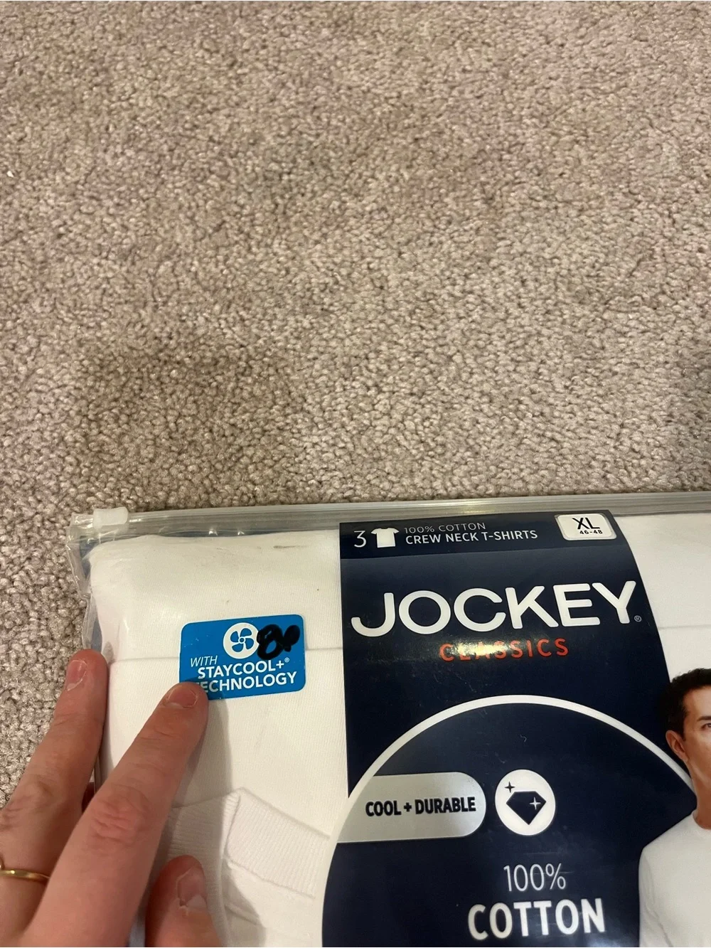 Jockey Classics 3 Pack Short Sleeve Crew Neck T-shirts